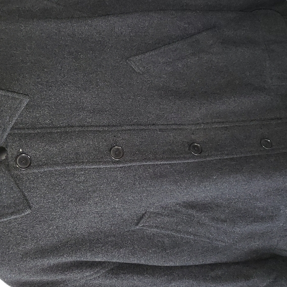 💘RESERVED JF💘POLO RALPH LAUREN VINTAGE 2-ZIP-5-BUTTON CLOSURE HEAVY WOOL COAT - Picture 2 of 12